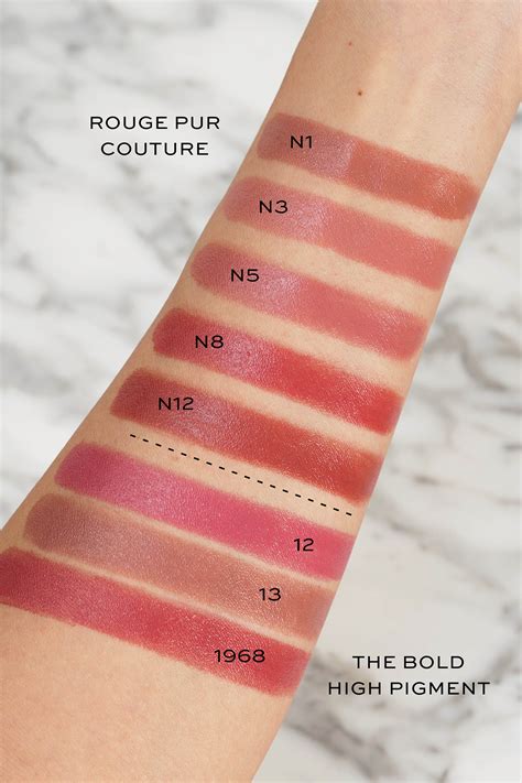 ysl rouge pur couture the mats lipstick swatches|ysl lipstick shade 22.